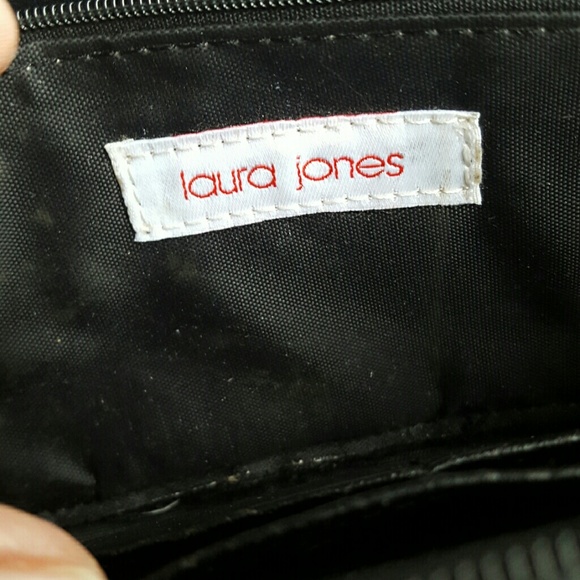 Laura Jones black 2 compartment purse - Picture 7 of 8